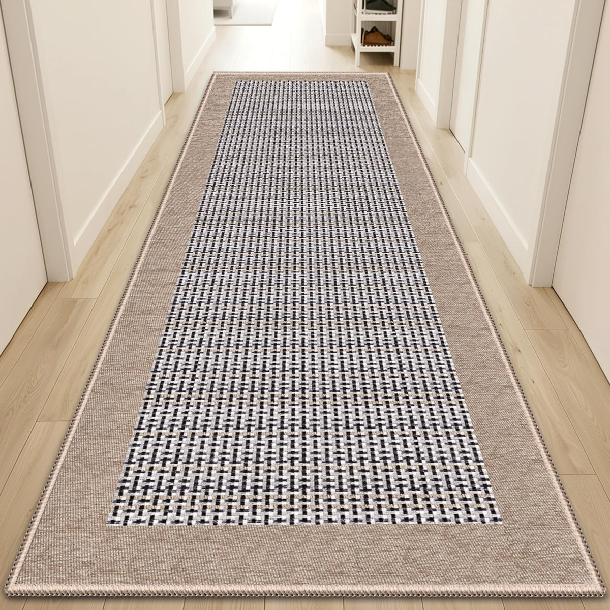 StepRite Chenille Kitchen Rug, Kitchen Mat for Floor, 32'' x 20'', Grey