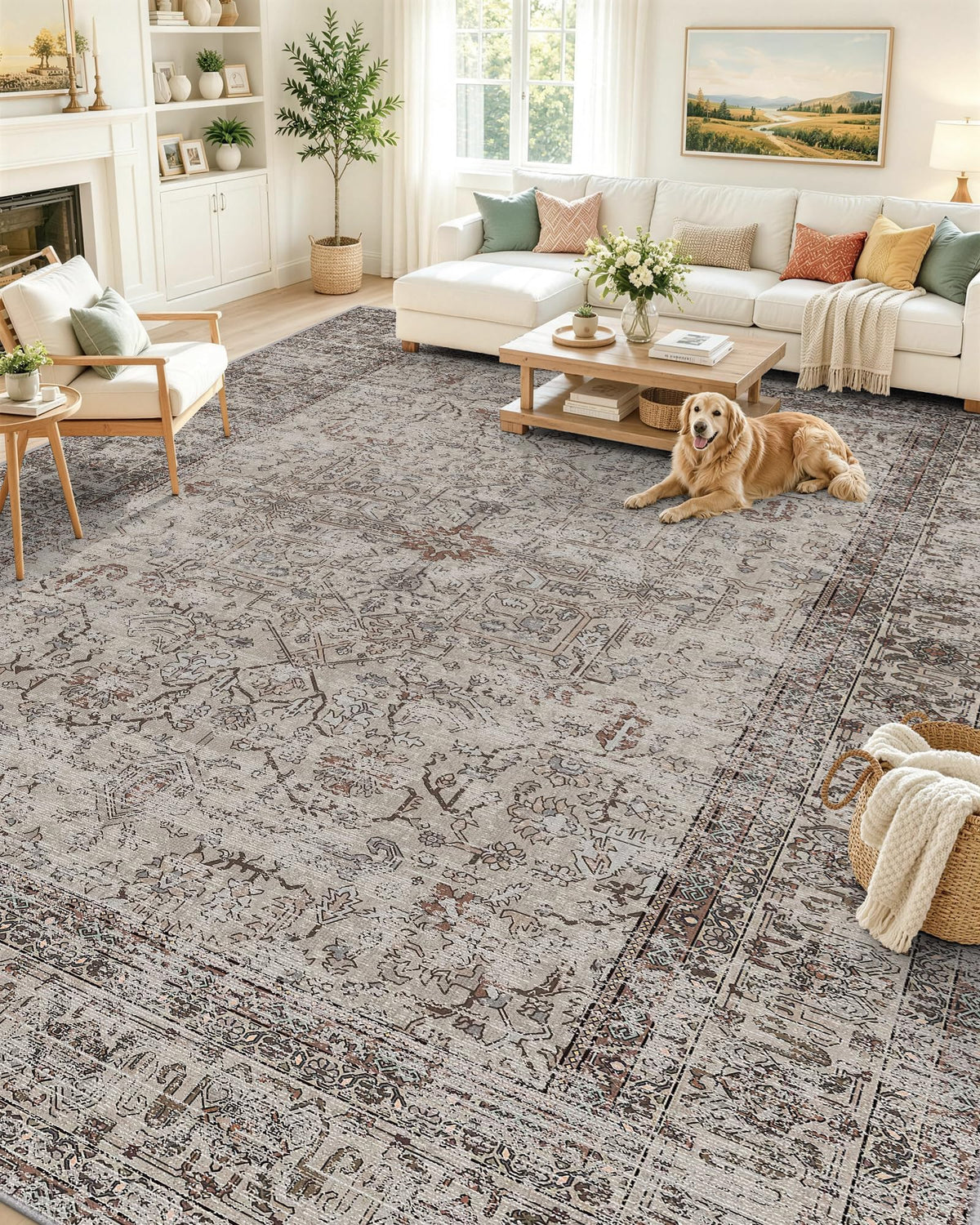 OLANLY 2x6 Washable Runner Rug, Soft Non Slip Carpet for Hallway Kitchen