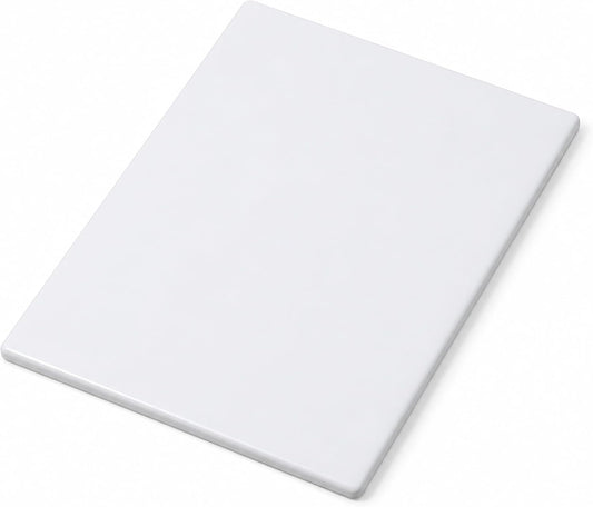 Winco 15" x 20" White Heavy-Duty Plastic Cutting Board