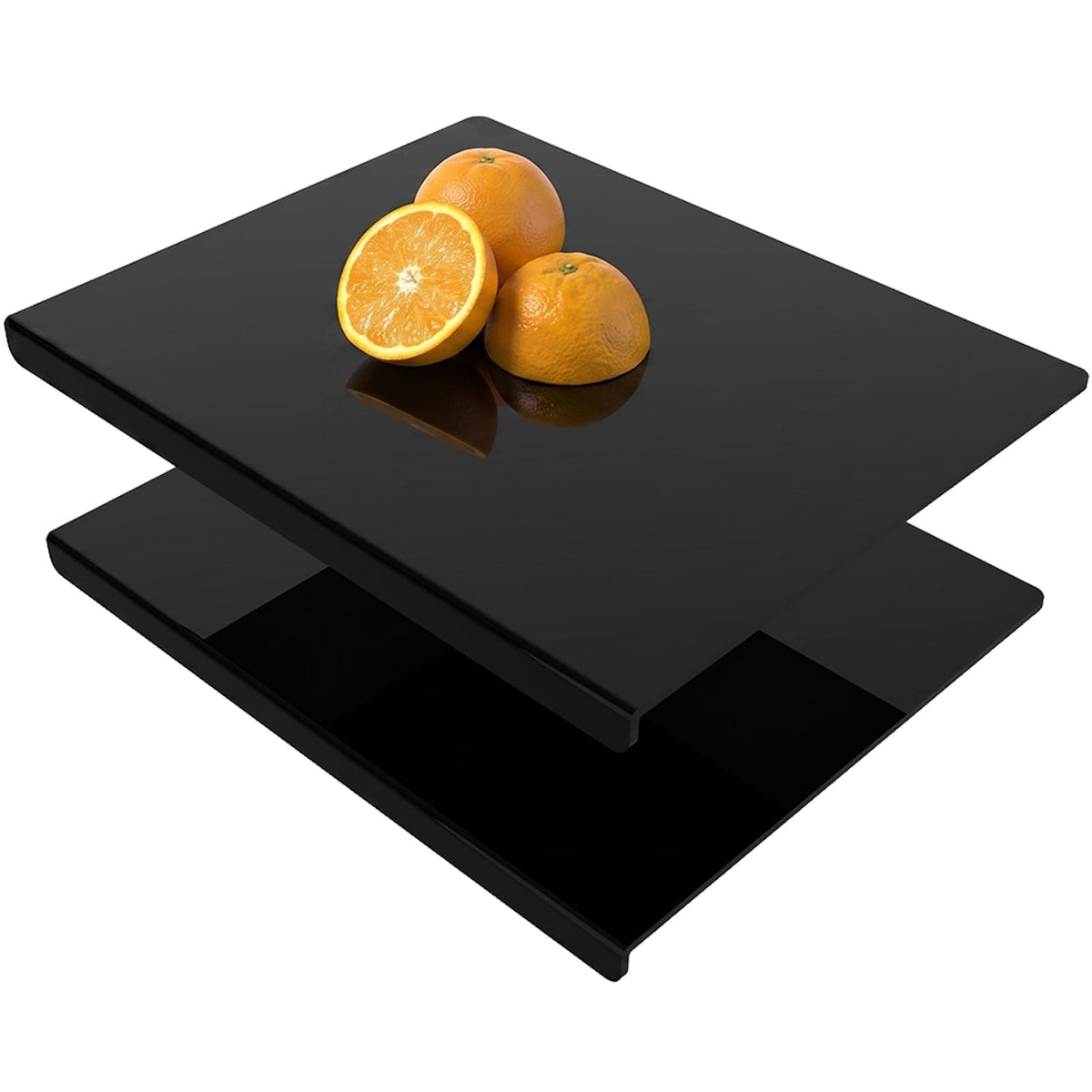 SWSKR Clear Acrylic Cutting Board with Counter Lip, 1pcs Black - 17''x13''