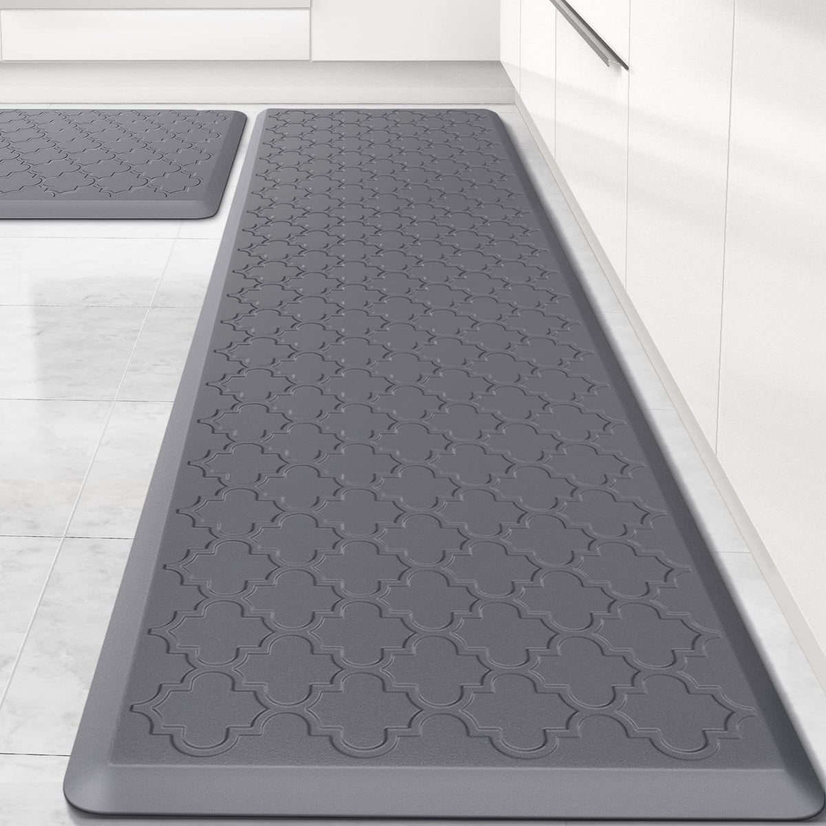 Kitchen Mat 2 PCS Cushioned Anti-Fatigue Floor Mat Standing Mat for Kitchen