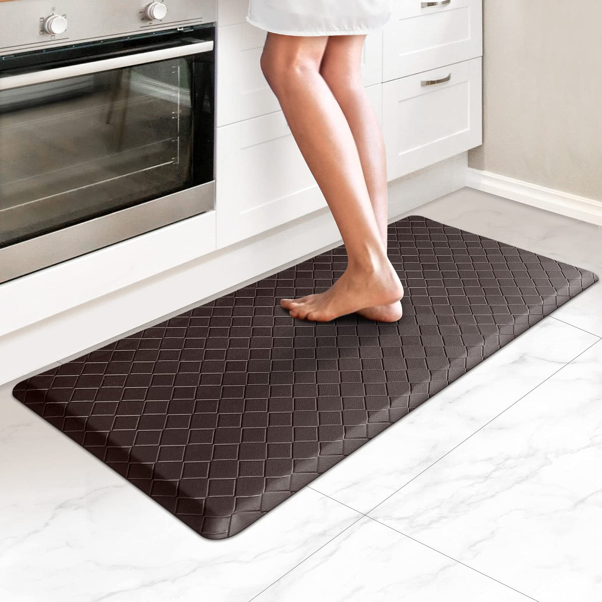 HappyTrends Kitchen Mats for Floor Cushioned Anti-Fatigue Kitchen Rugs