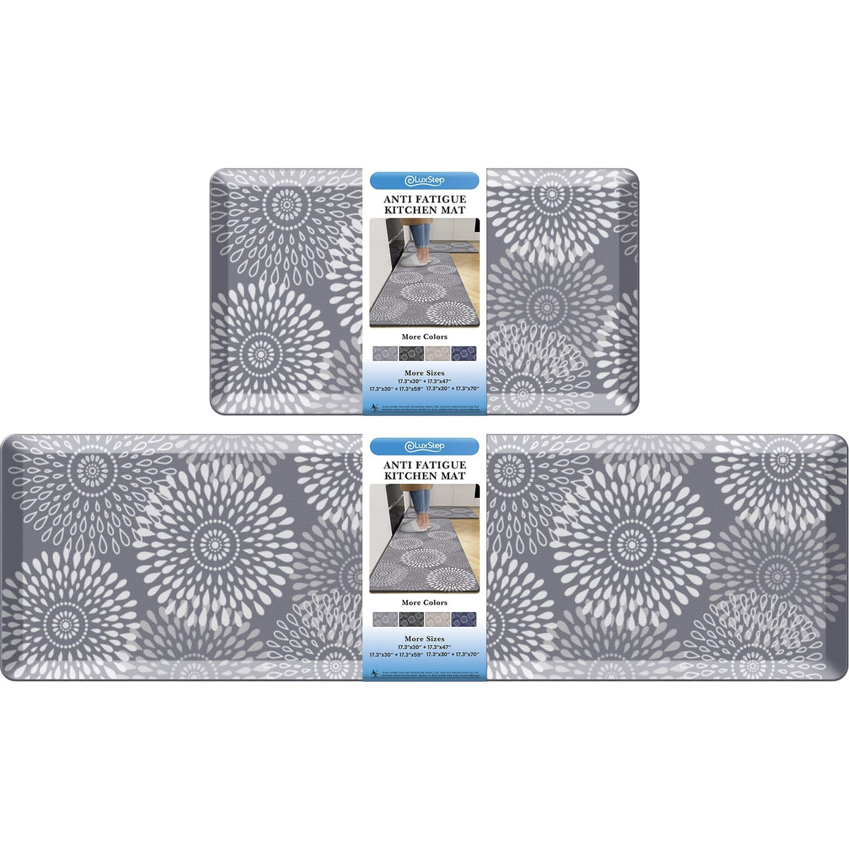 LuxStep Kitchen Mats for Floor,Cushioned Rug Anti-Fatigue for Kitchen Decor