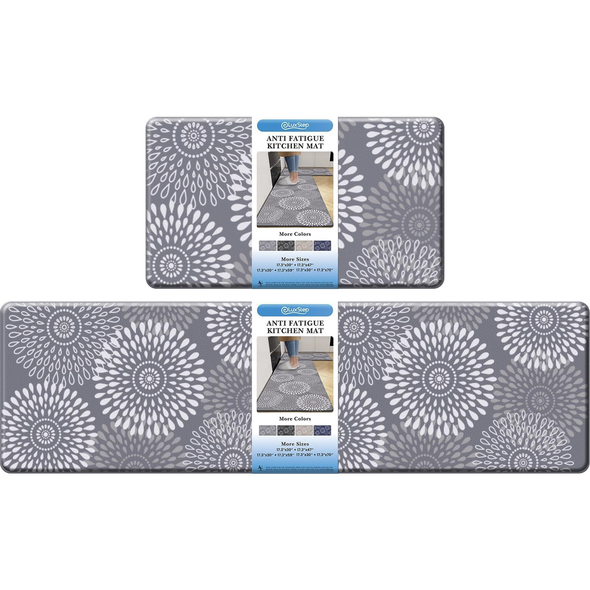 LuxStep Kitchen Mats for Floor,Cushioned Rug Anti-Fatigue for Kitchen Decor