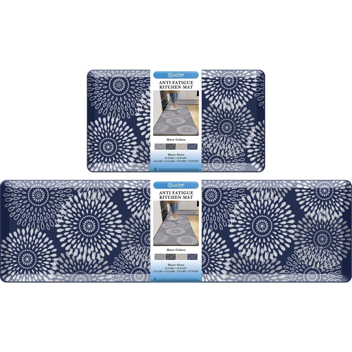 LuxStep Kitchen Mats for Floor,Cushioned Rug Anti-Fatigue for Kitchen Decor