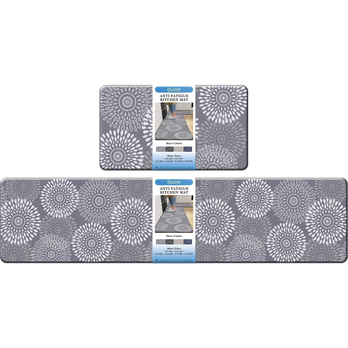 LuxStep Kitchen Mats for Floor,Cushioned Rug Anti-Fatigue for Kitchen Decor