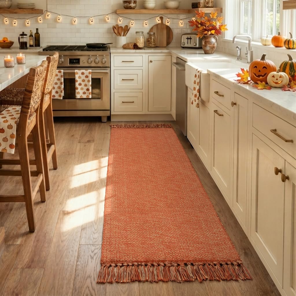 Collive Bathroom Runner Rug, 2' x 5' Modern Farmhouse Kitchen Rugs