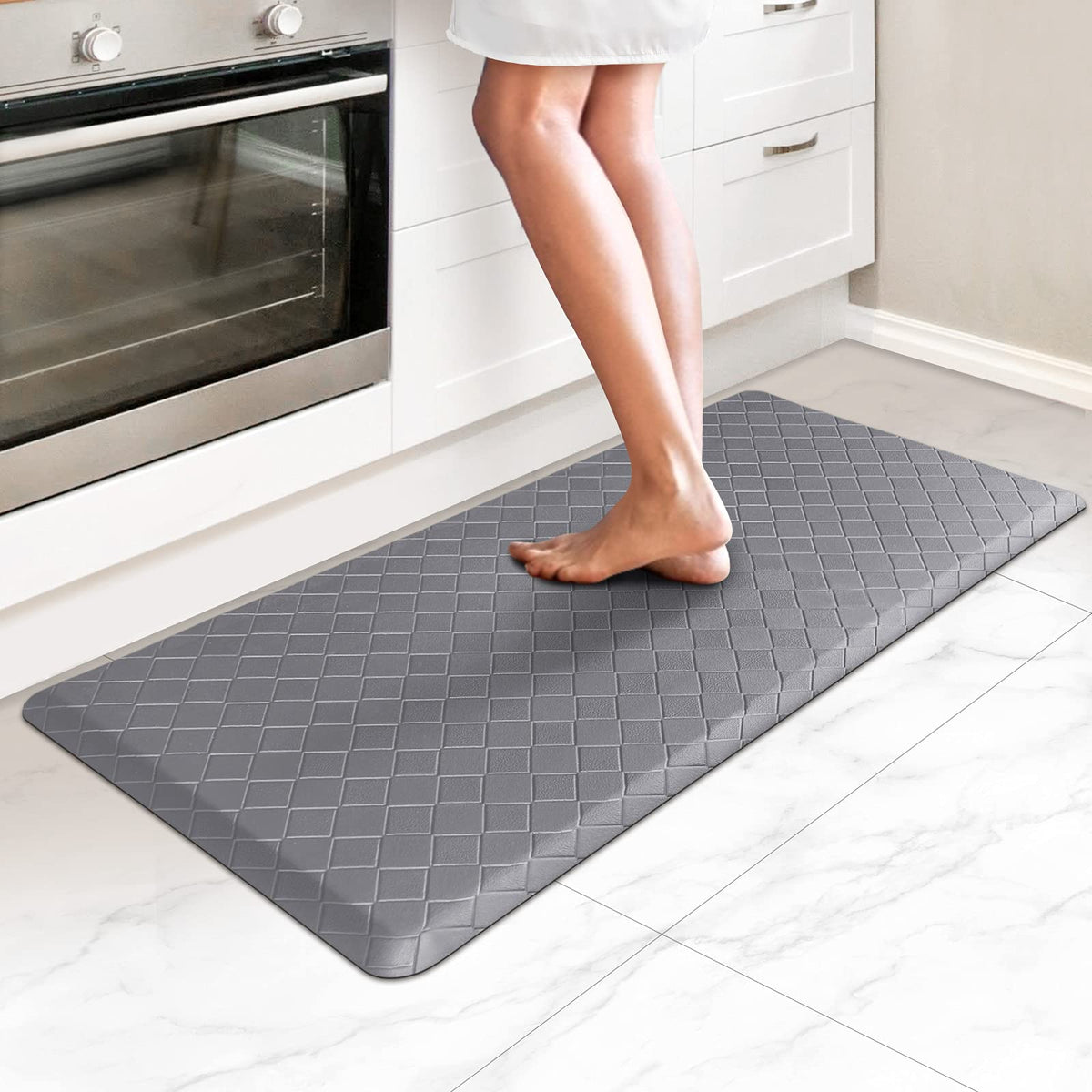 HappyTrends Kitchen Mats for Floor Cushioned Anti-Fatigue Kitchen Rugs