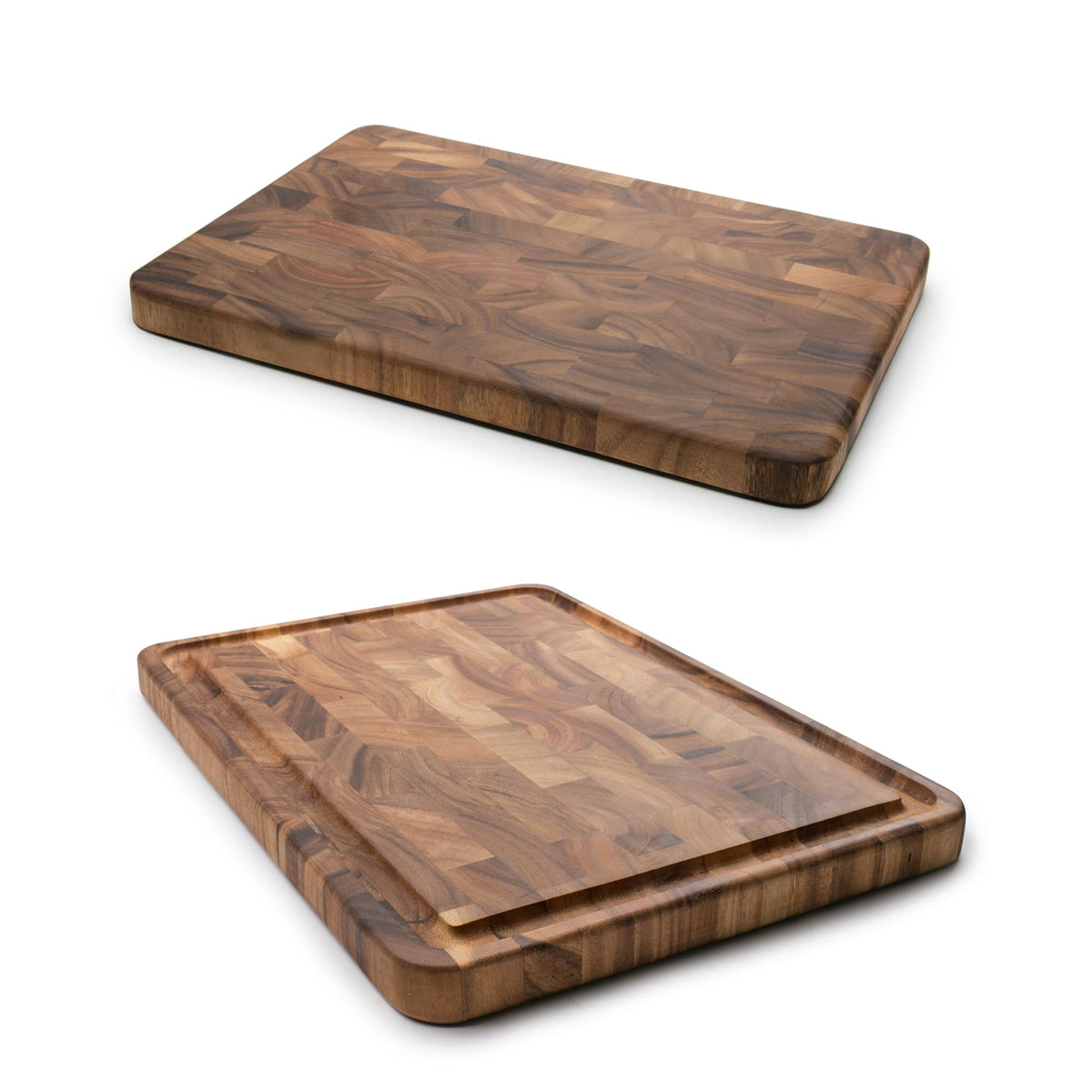 Ironwood Acacia Wood Charleston 14" Square End Grain Chopping & Prep Board