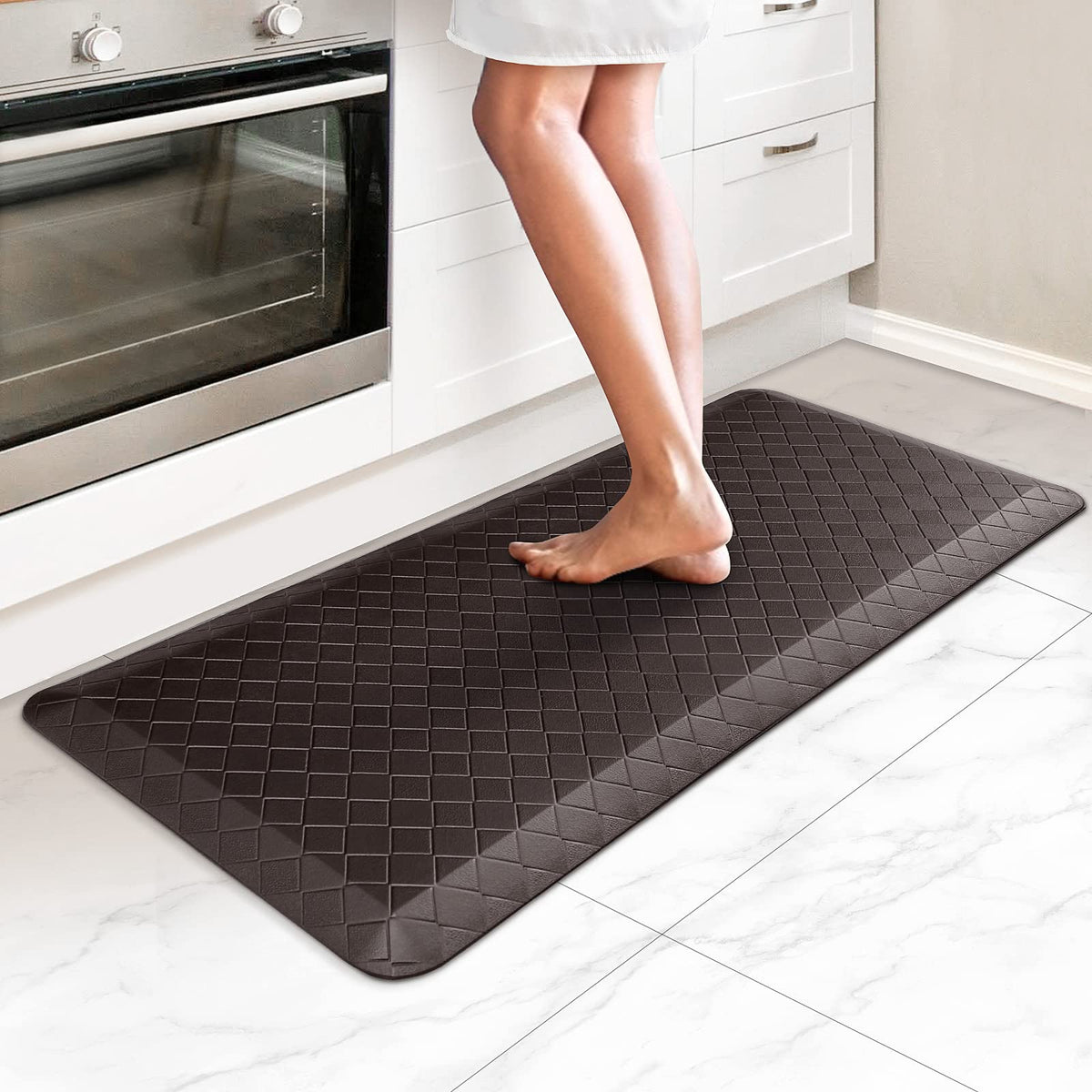 HappyTrends Kitchen Mats for Floor Cushioned Anti-Fatigue Kitchen Rugs