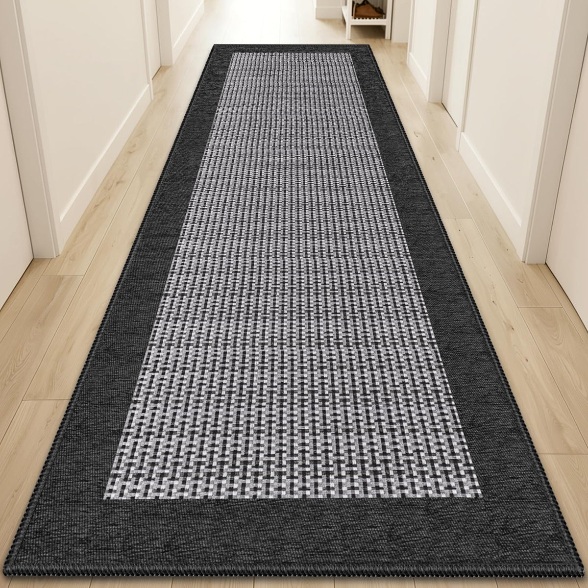 StepRite Chenille Kitchen Rug, Kitchen Mat for Floor, 32'' x 20'', Grey