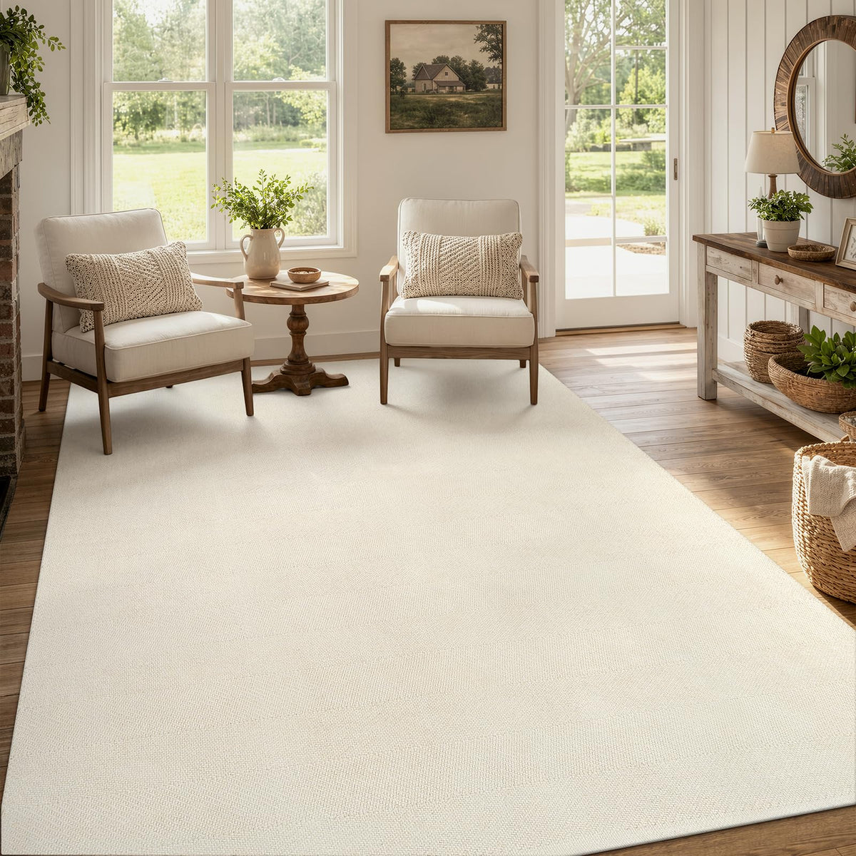 Collive Bathroom Runner Rug, 2' x 5' Modern Farmhouse Kitchen Rugs