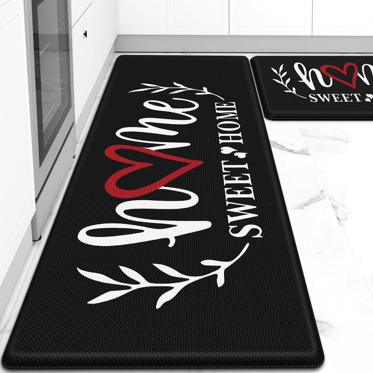 HappyTrends Kitchen Mat for Floor, 2PCS Anti-Fatigue Kitchen Rugs