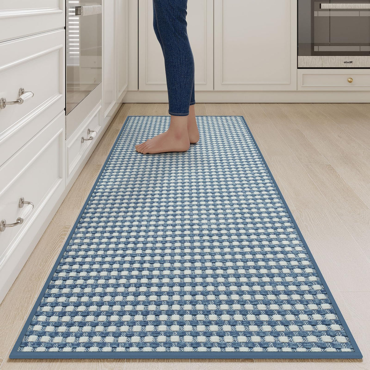 YDKGL Kitchen Rugs Kitchen Mats for Floor Non Slip Washable Brown 17"x30"