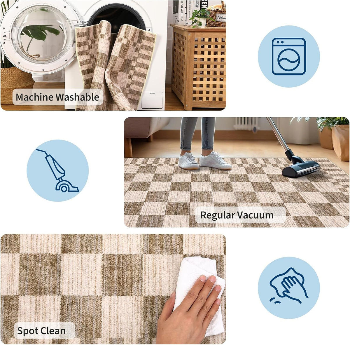 GarveeHome 2x6 Kitchen Runner Rug Non Slip Washable Runner Rug for Hallway