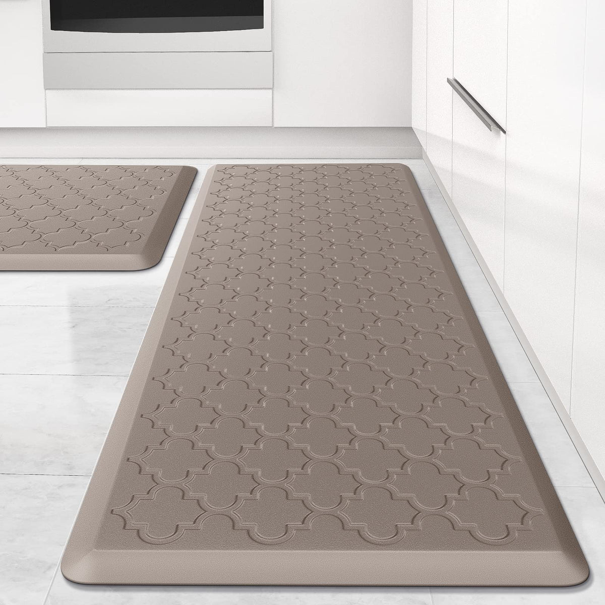 Kitchen Mat 2 PCS Cushioned Anti-Fatigue Floor Mat Standing Mat for Kitchen