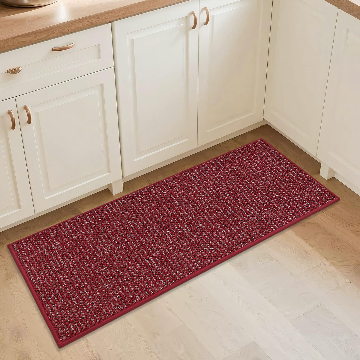 BEQHAUSE Kitchen Rugs 32"x48", Non-Slip Kitchen Mats for Floor, Taupe