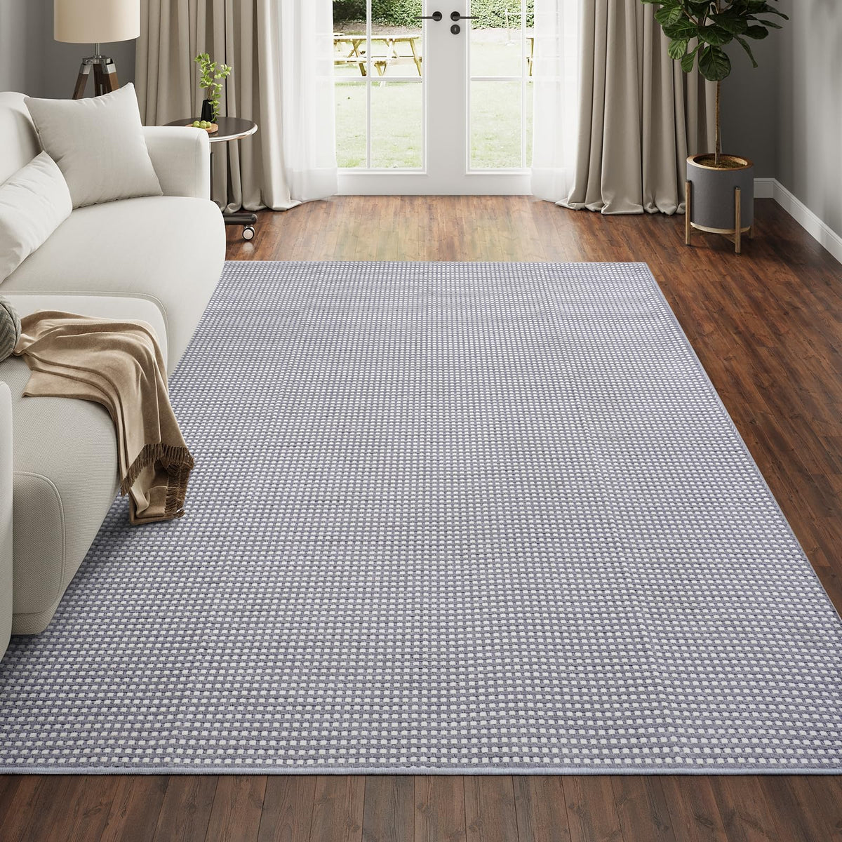 YDKGL 2x6 ft Low Pile Kitchen Runner Mat, Non Slip Washable, Brown