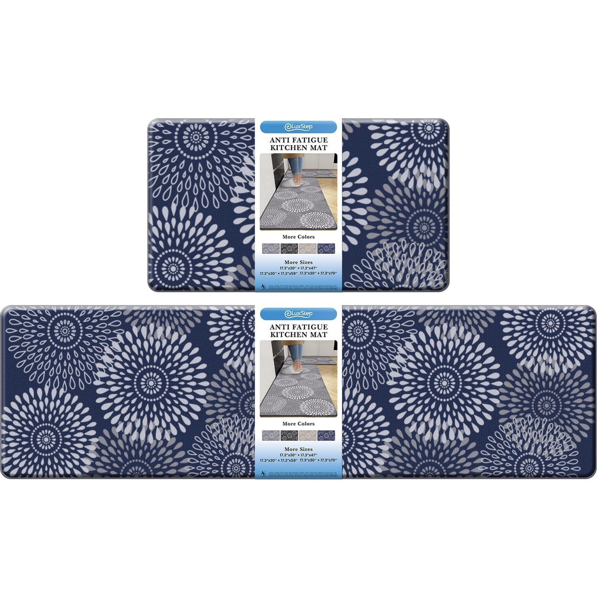LuxStep Kitchen Mats for Floor,Cushioned Rug Anti-Fatigue for Kitchen Decor