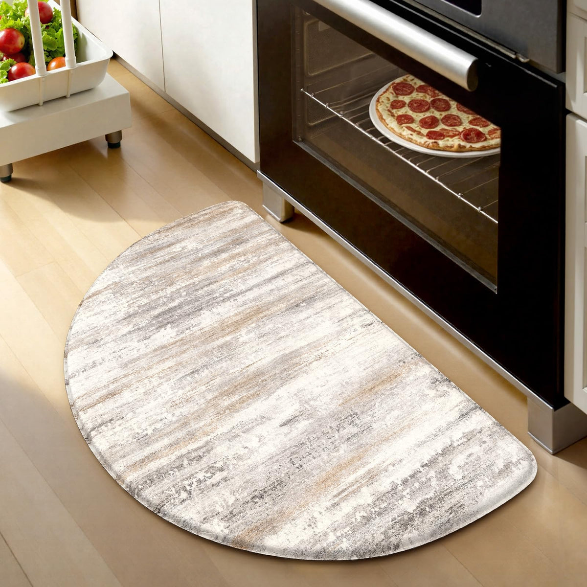 KIMODE Anti Fatigue Kitchen Mats for Floor 2 Piece, Abstract Kitchen Rugs
