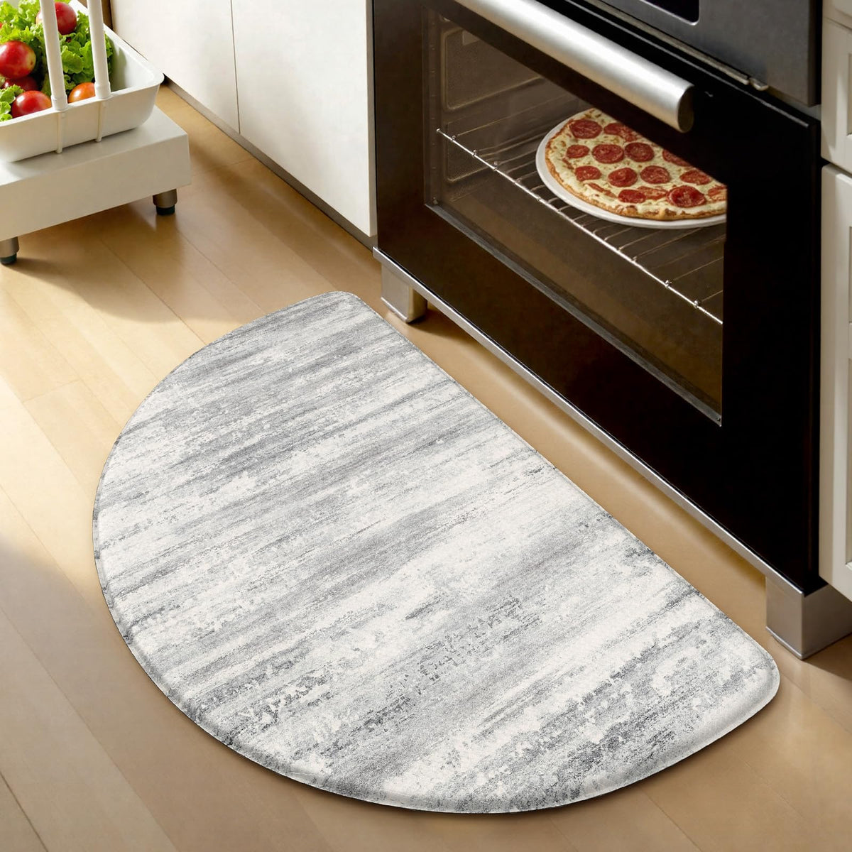KIMODE Anti Fatigue Kitchen Mats for Floor 2 Piece, Abstract Kitchen Rugs
