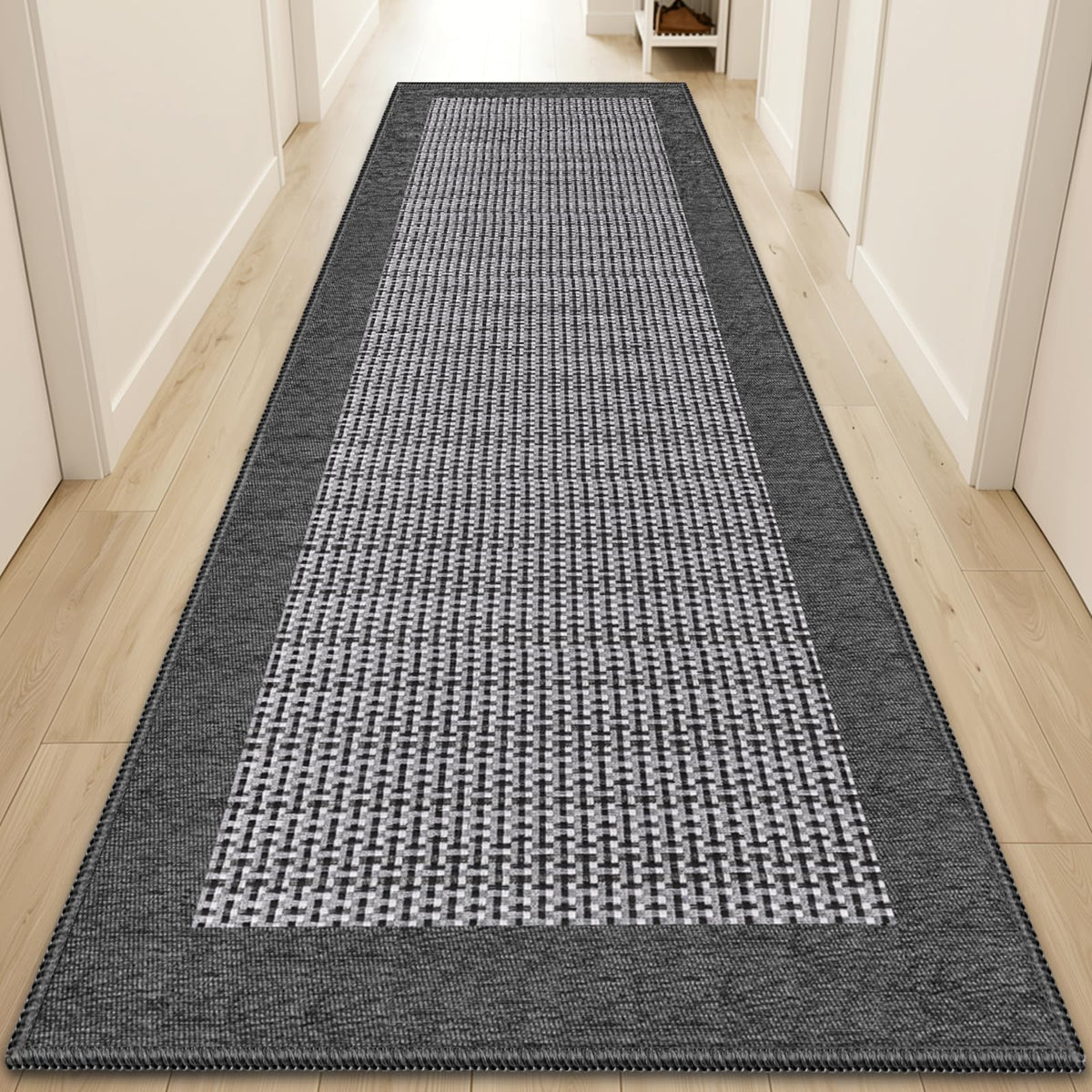 StepRite Chenille Kitchen Rug, Kitchen Mat for Floor, 32'' x 20'', Grey
