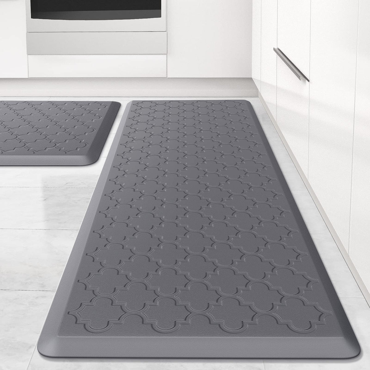 Kitchen Mat 2 PCS Cushioned Anti-Fatigue Floor Mat Standing Mat for Kitchen