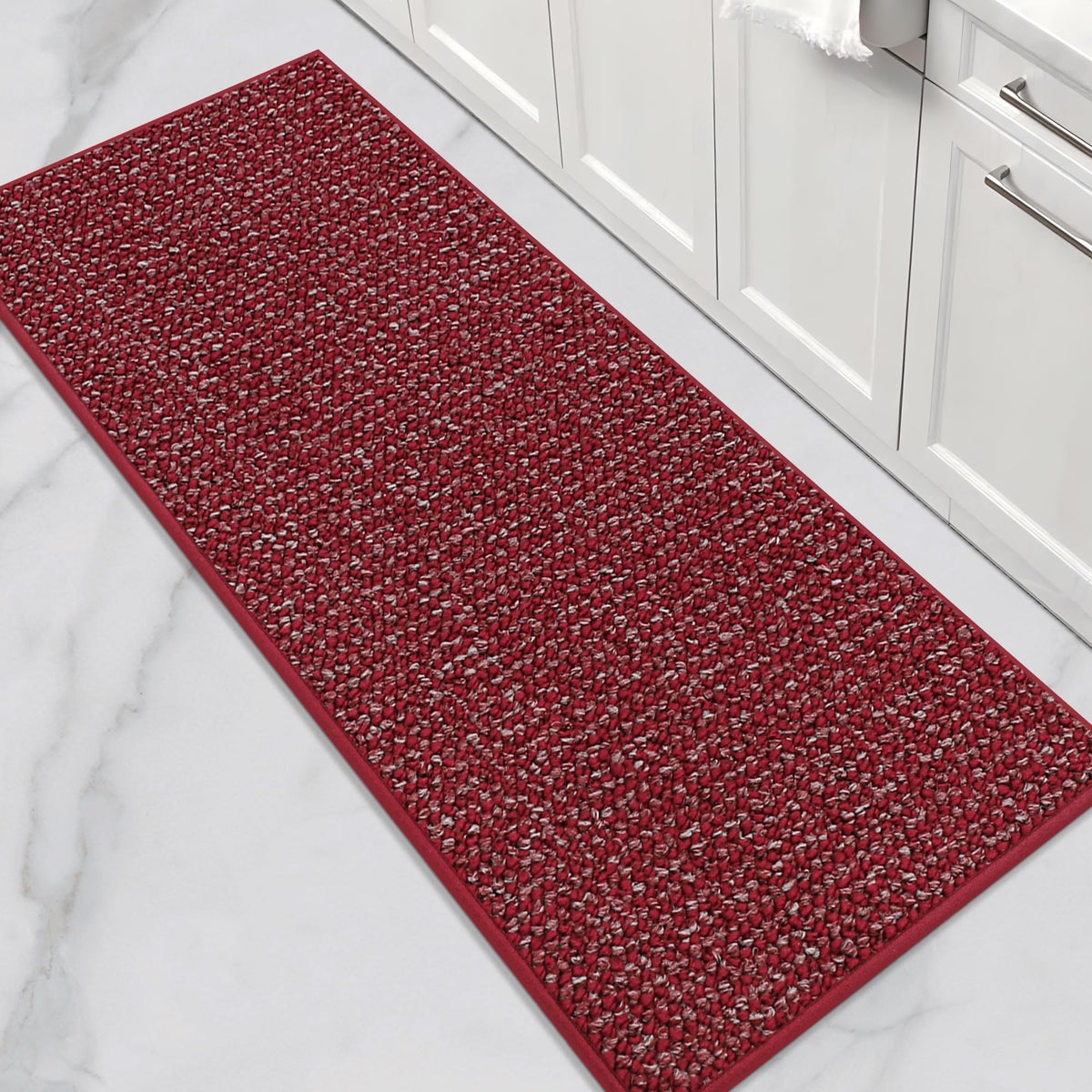 BEQHAUSE Kitchen Rugs 32"x48", Non-Slip Kitchen Mats for Floor, Taupe
