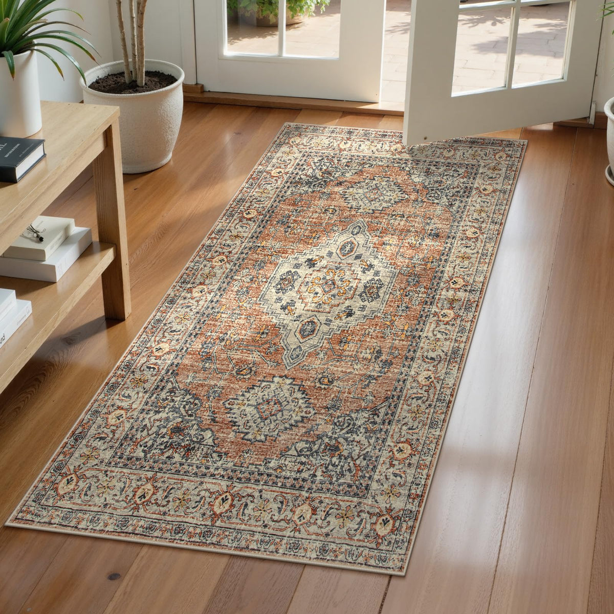 Lahome Oriental Kitchen Runner Rug Non Slip, 2x8 Runners for Hallways
