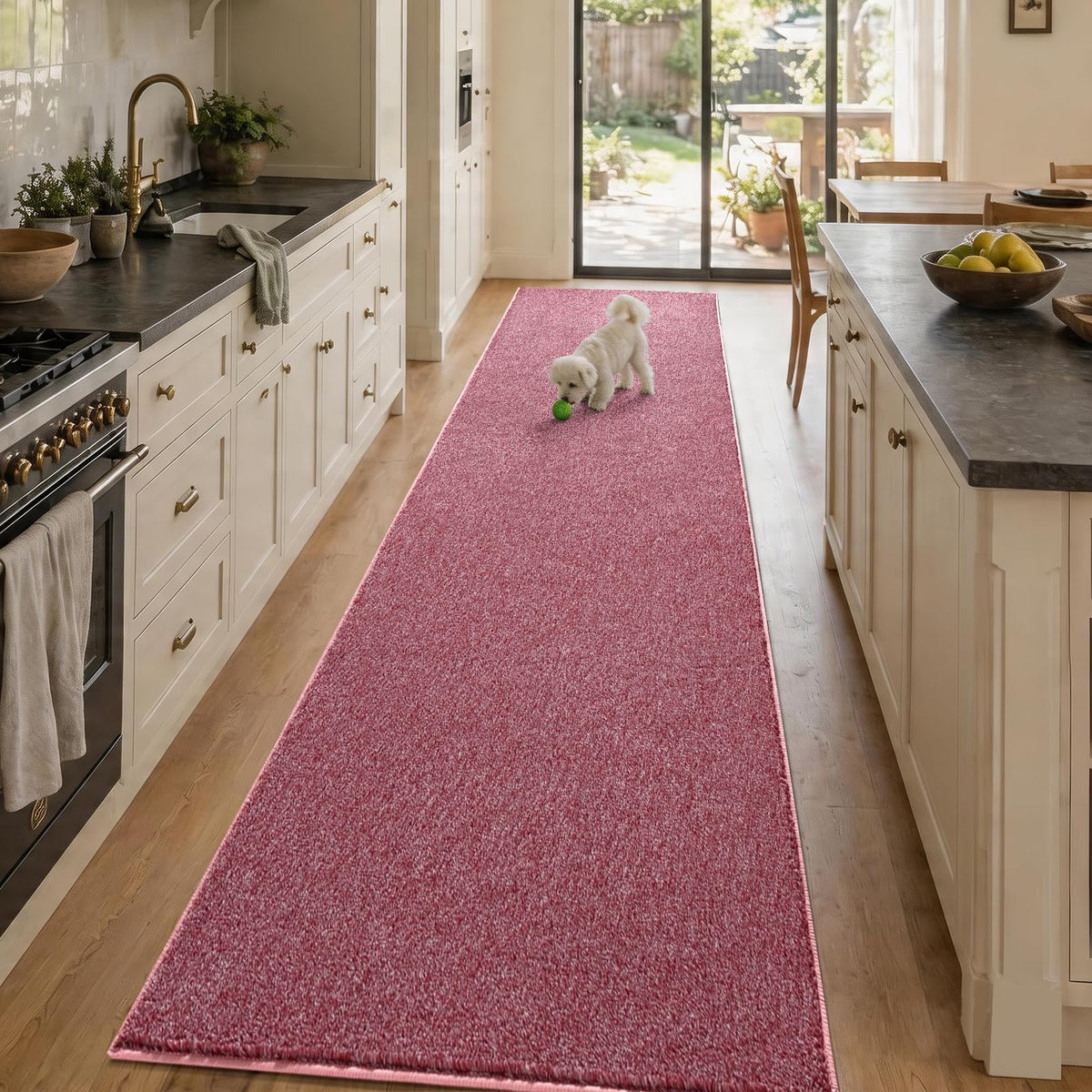 2x6 Grey Runner Rug Washable Non-Slip Soft for Kitchen Hallway Bathroom