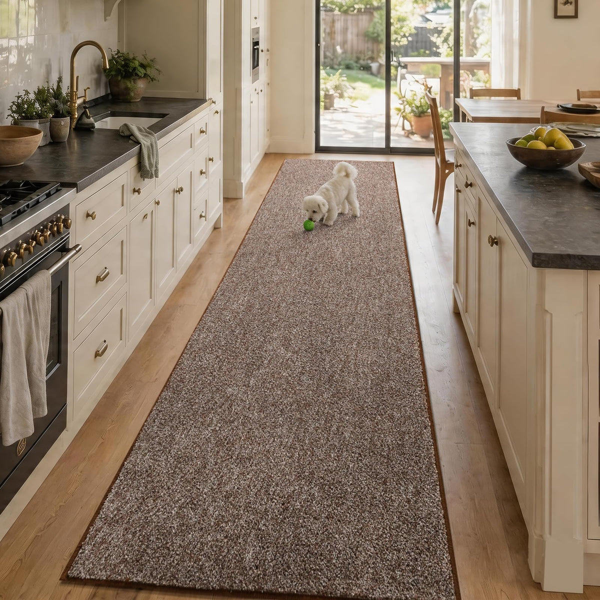 2x6 Grey Runner Rug Washable Non-Slip Soft for Kitchen Hallway Bathroom