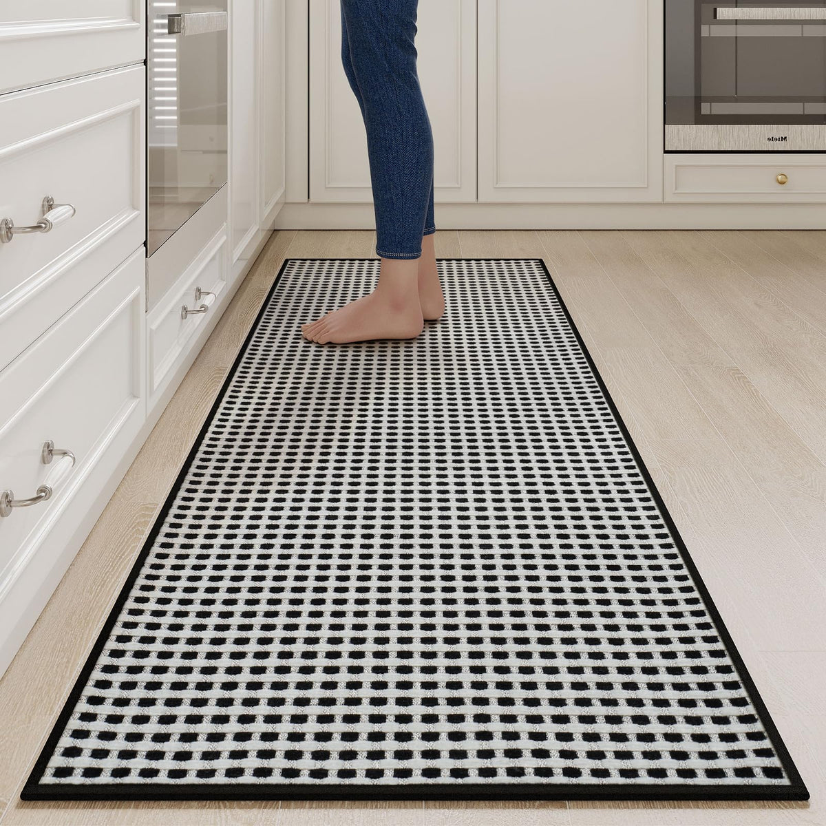 YDKGL Kitchen Rugs Kitchen Mats for Floor Non Slip Washable Brown 17"x30"