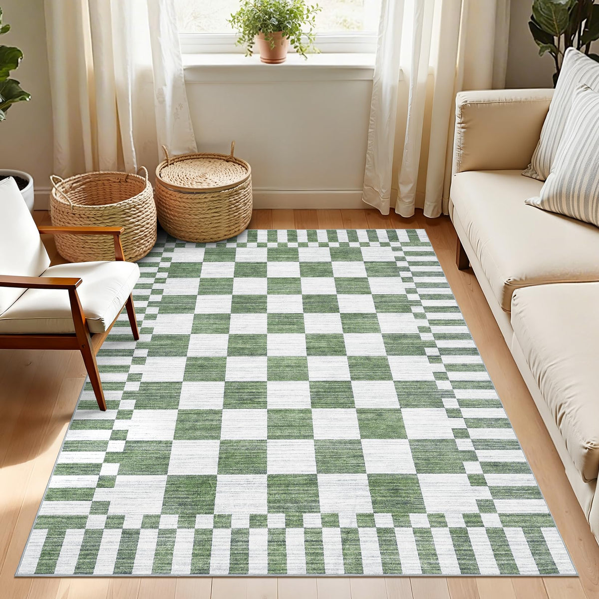 GarveeHome 2x6 Kitchen Runner Rug Non Slip Washable Runner Rug for Hallway