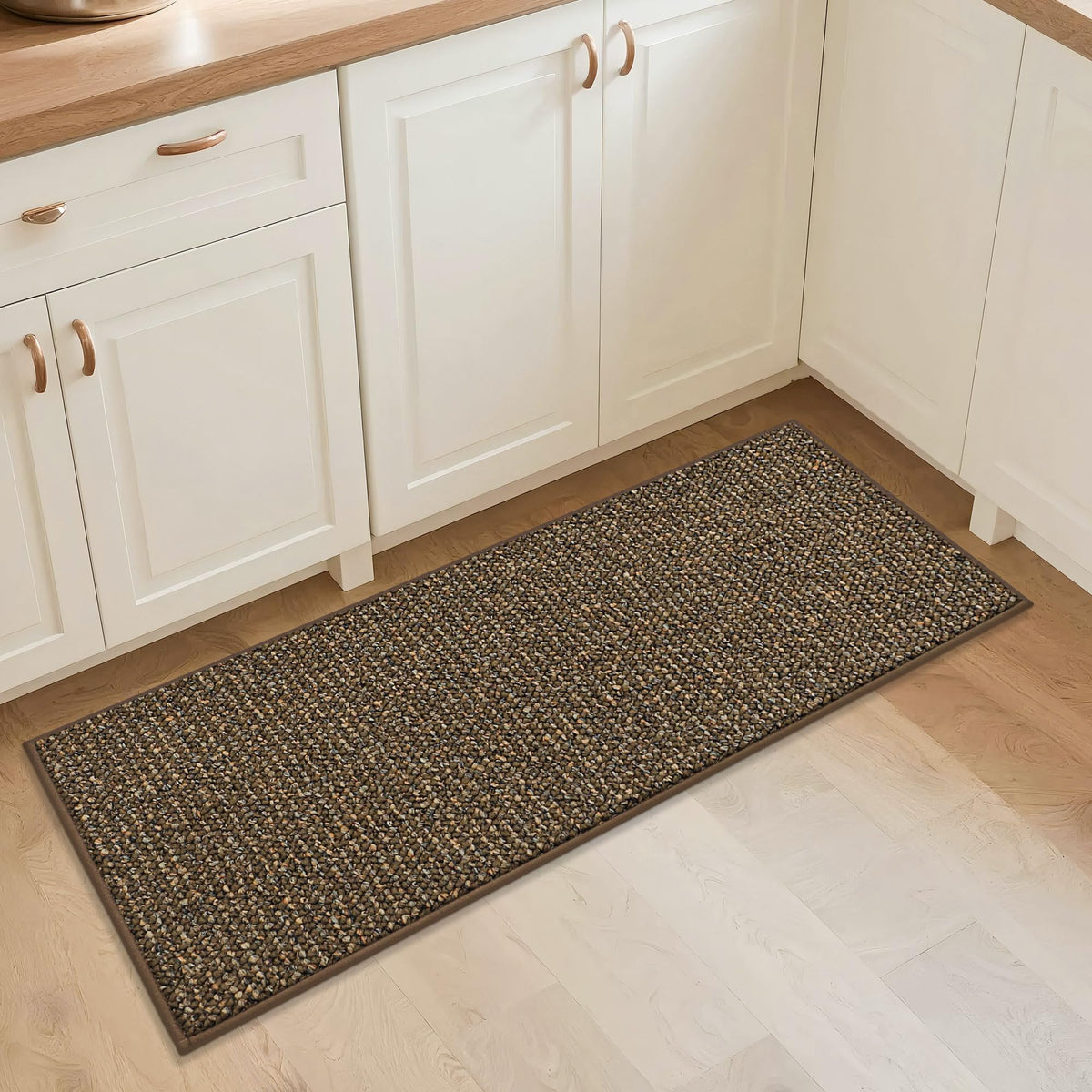 BEQHAUSE Kitchen Rugs 32"x48", Non-Slip Kitchen Mats for Floor, Taupe