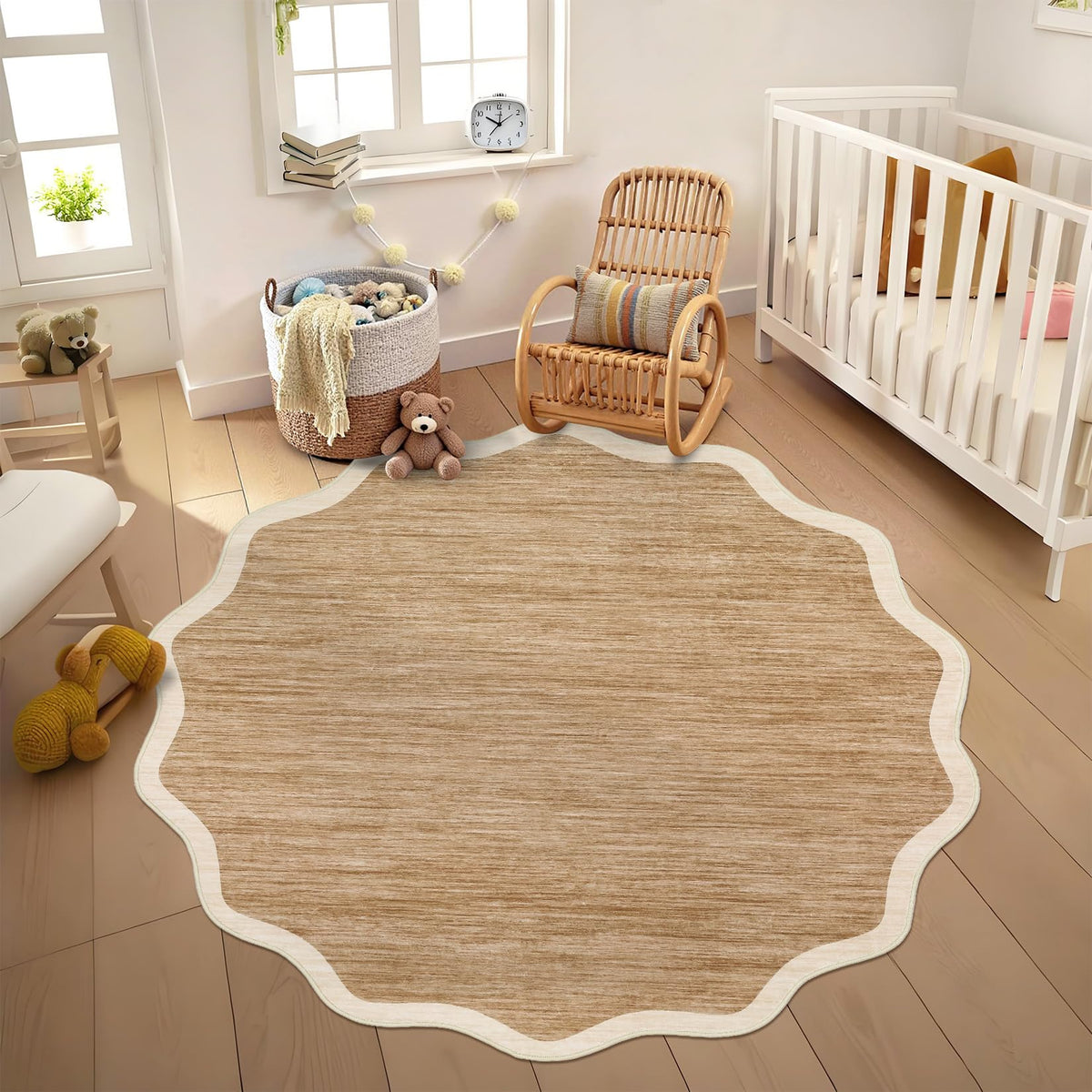 GarveeHome Scalloped Washable Runner Rug 2x6 Non Slip Kitchen Rugs