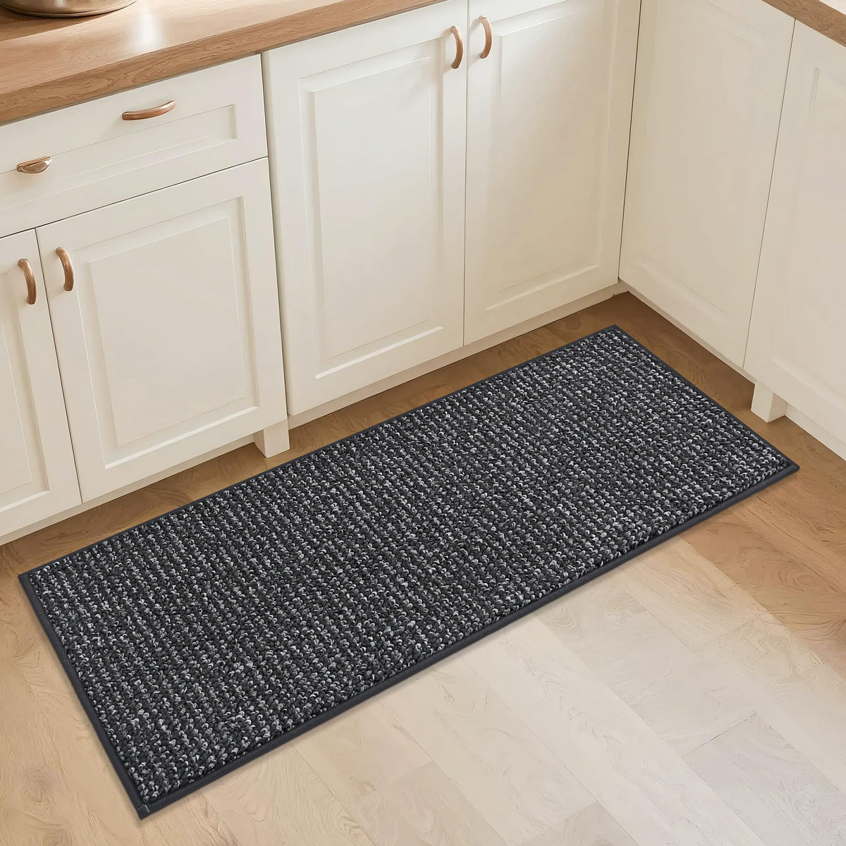 BEQHAUSE Kitchen Rugs 32"x48", Non-Slip Kitchen Mats for Floor, Taupe