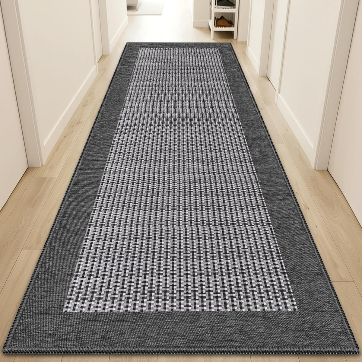 StepRite Chenille Kitchen Rug, Kitchen Mat for Floor, 32'' x 20'', Grey
