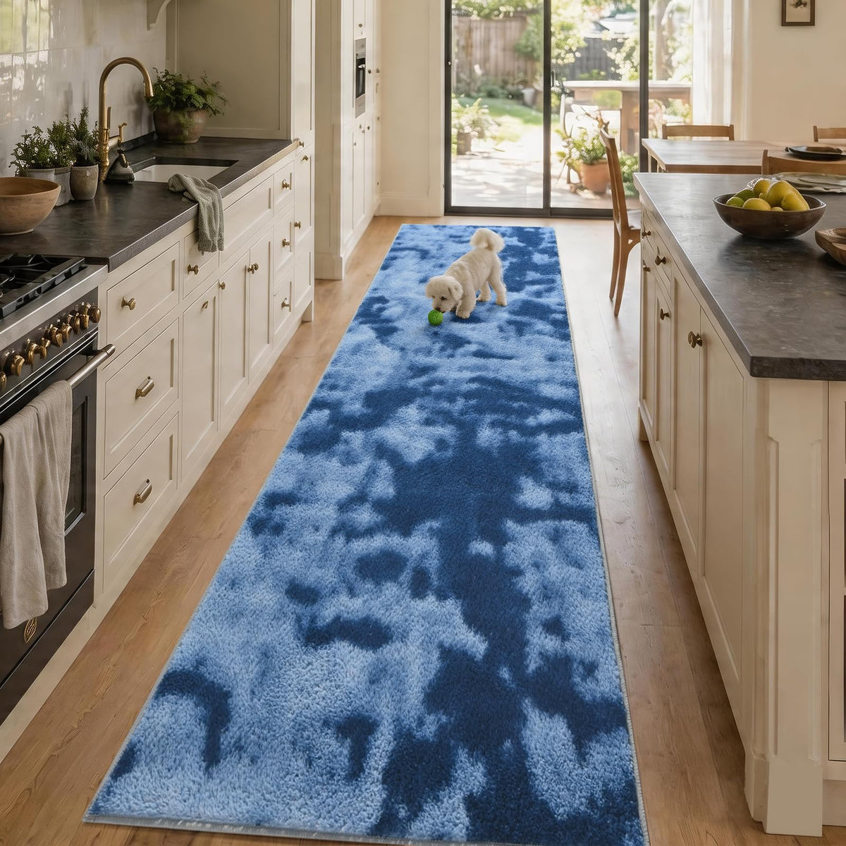 2x6 Grey Runner Rug Washable Non-Slip Soft for Kitchen Hallway Bathroom