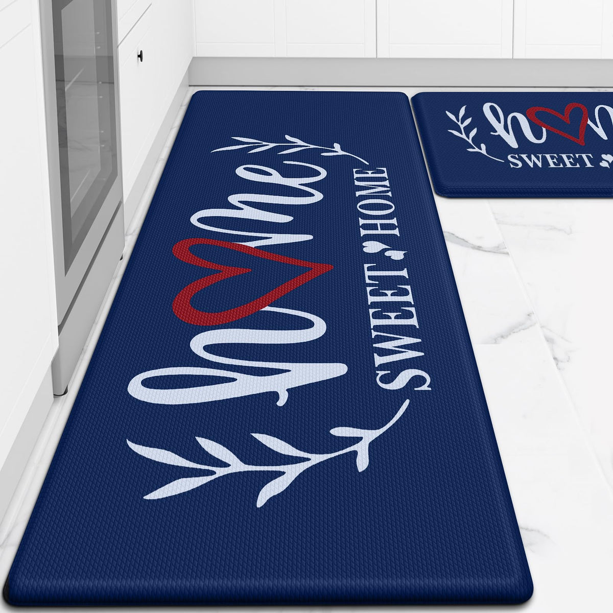 HappyTrends Kitchen Mat for Floor, 2PCS Anti-Fatigue Kitchen Rugs