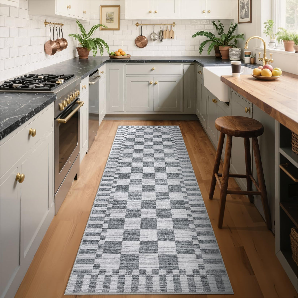 GarveeHome 2x6 Kitchen Runner Rug Non Slip Washable Runner Rug for Hallway