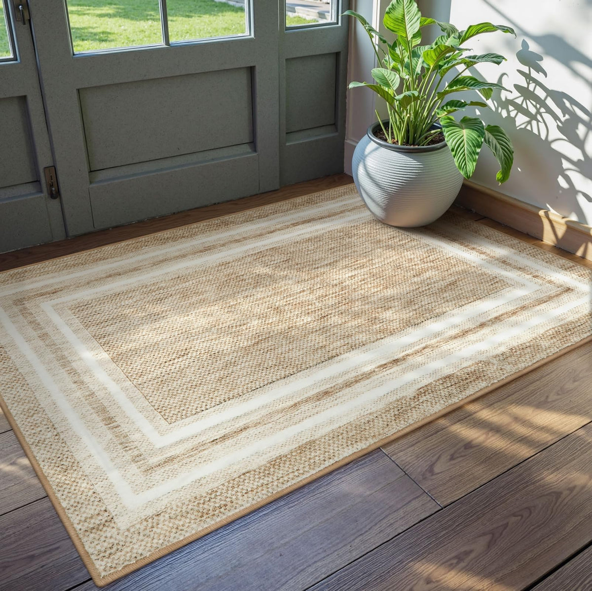 Modern Kitchen Rugs Non-Slip 2'x3' Washable Entryway Rugs Indoor Door Mat
