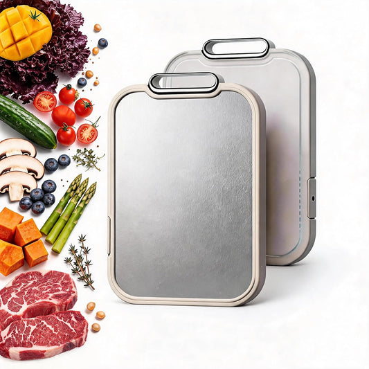 Titanium Cutting Board, Double-Sided Titanium & PP Kitchen Cutting Board, 16" x 10.3", Large Cutting Board for Meat, Fruits & Vegetables