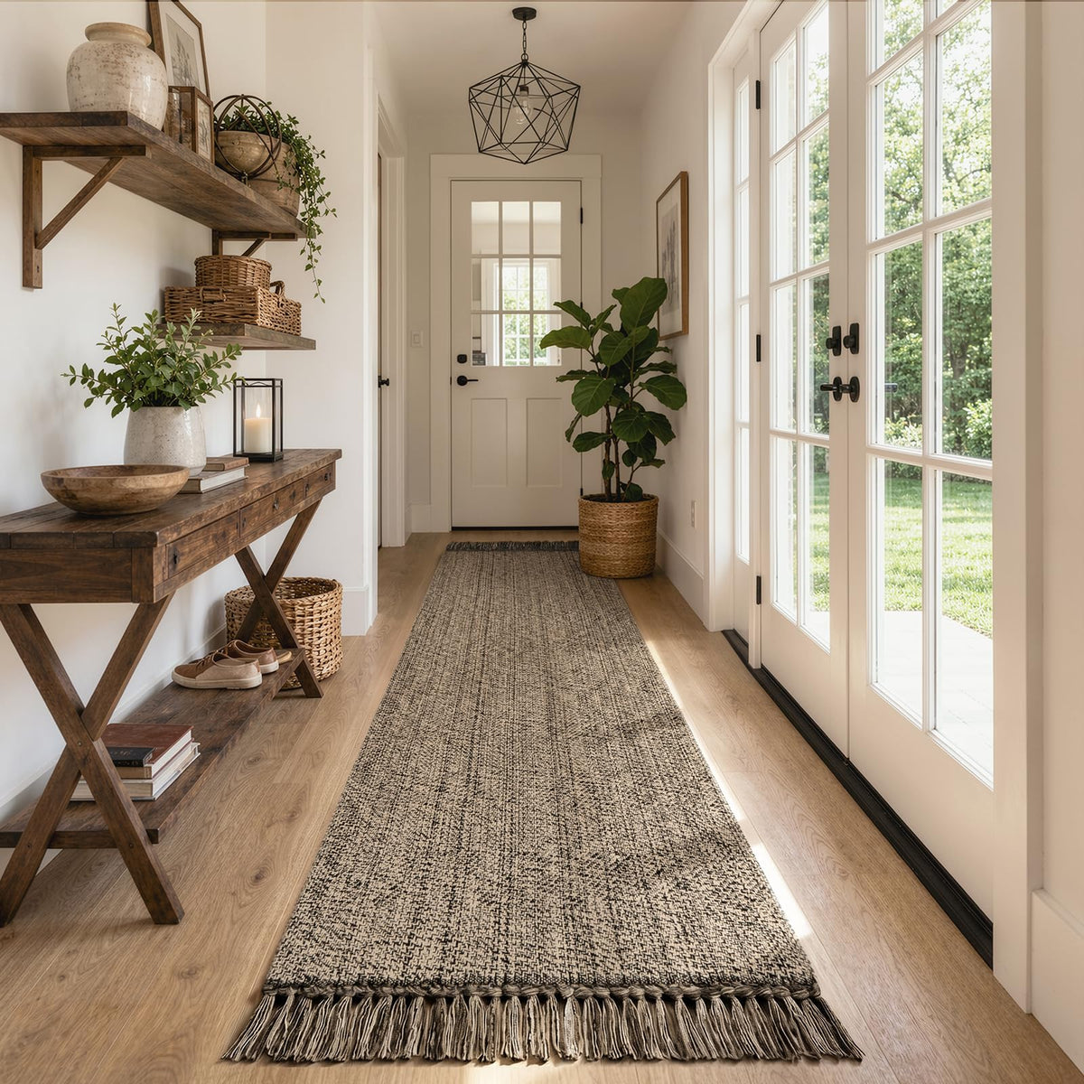 Collive Bathroom Runner Rug, 2' x 5' Modern Farmhouse Kitchen Rugs
