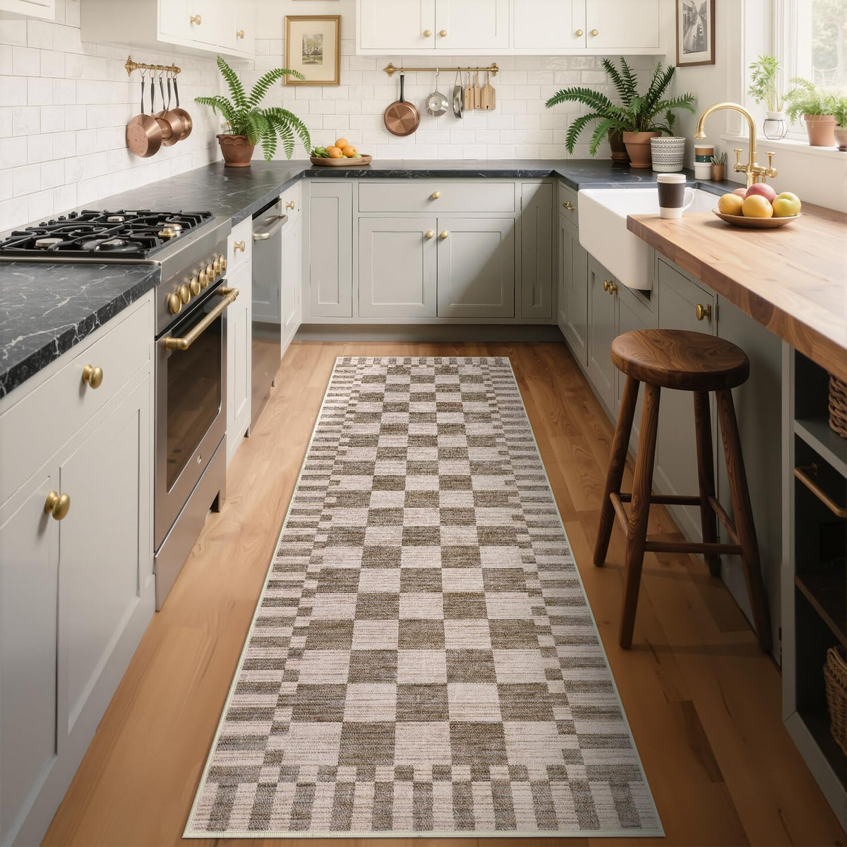 GarveeHome 2x6 Kitchen Runner Rug Non Slip Washable Runner Rug for Hallway