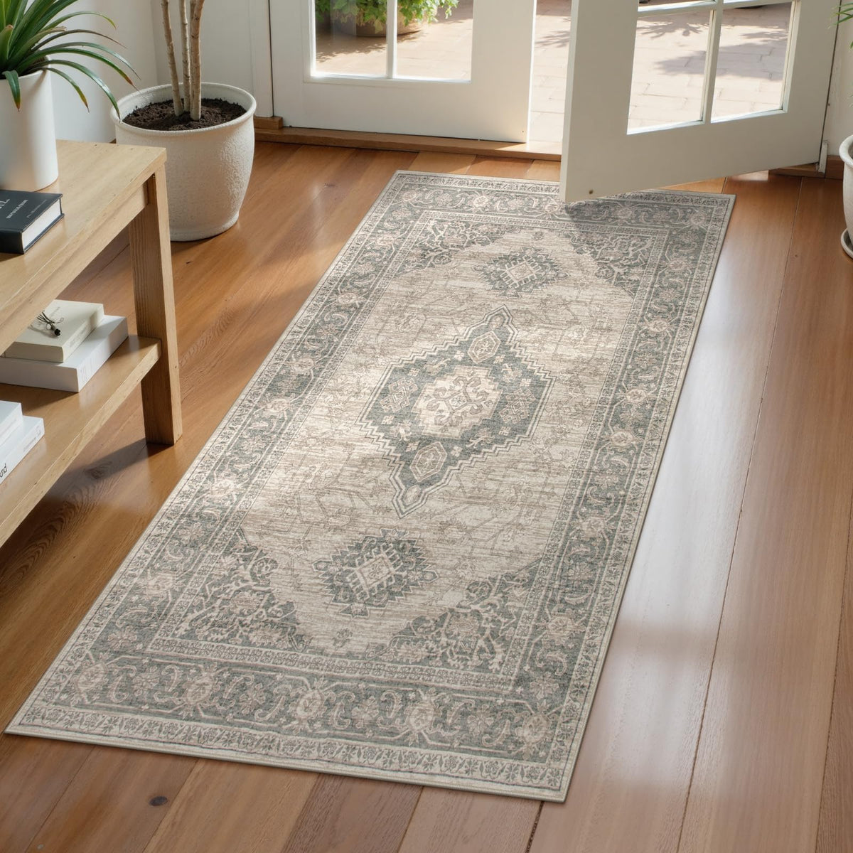 Lahome Oriental Kitchen Runner Rug Non Slip, 2x8 Runners for Hallways