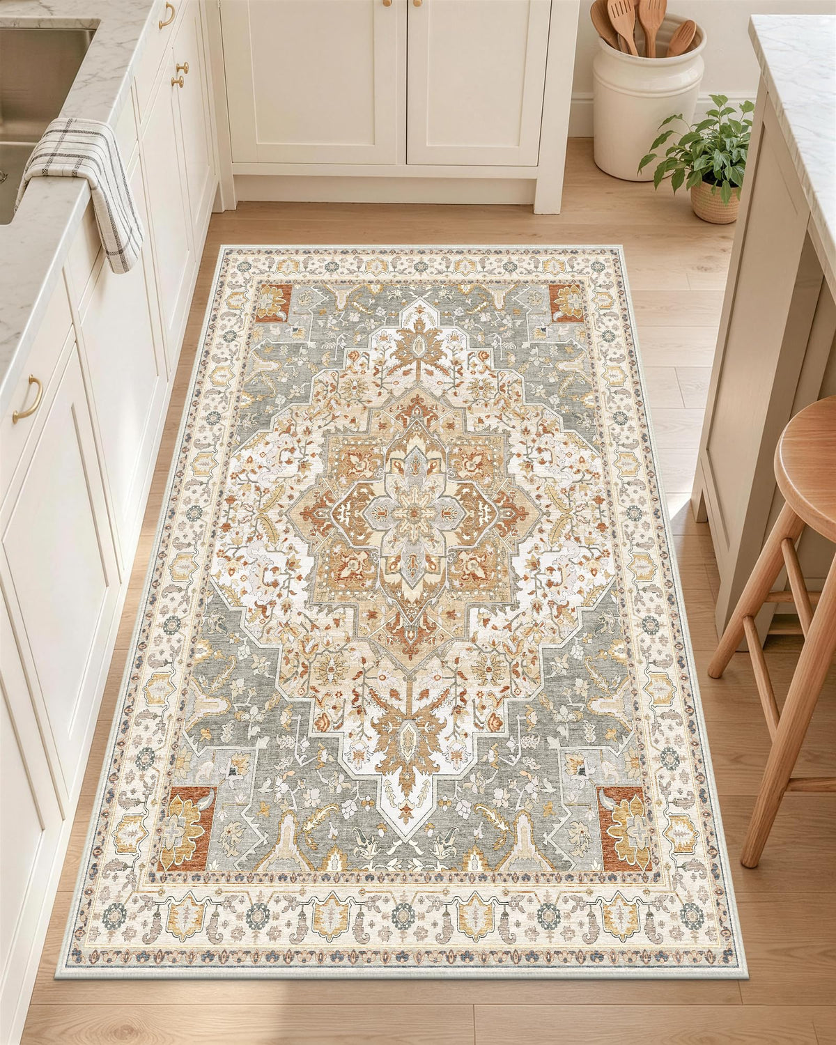 OLANLY 2x6 Washable Runner Rug, Soft Non Slip Carpet for Hallway Kitchen