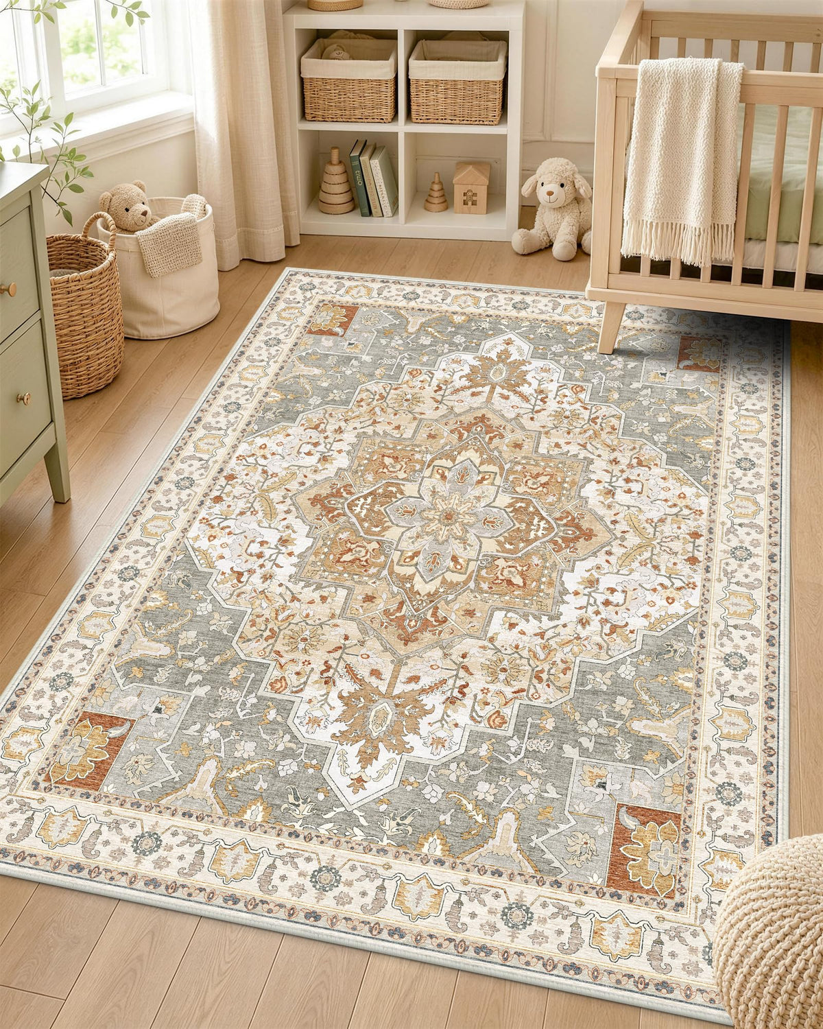 OLANLY 2x6 Washable Runner Rug, Soft Non Slip Carpet for Hallway Kitchen