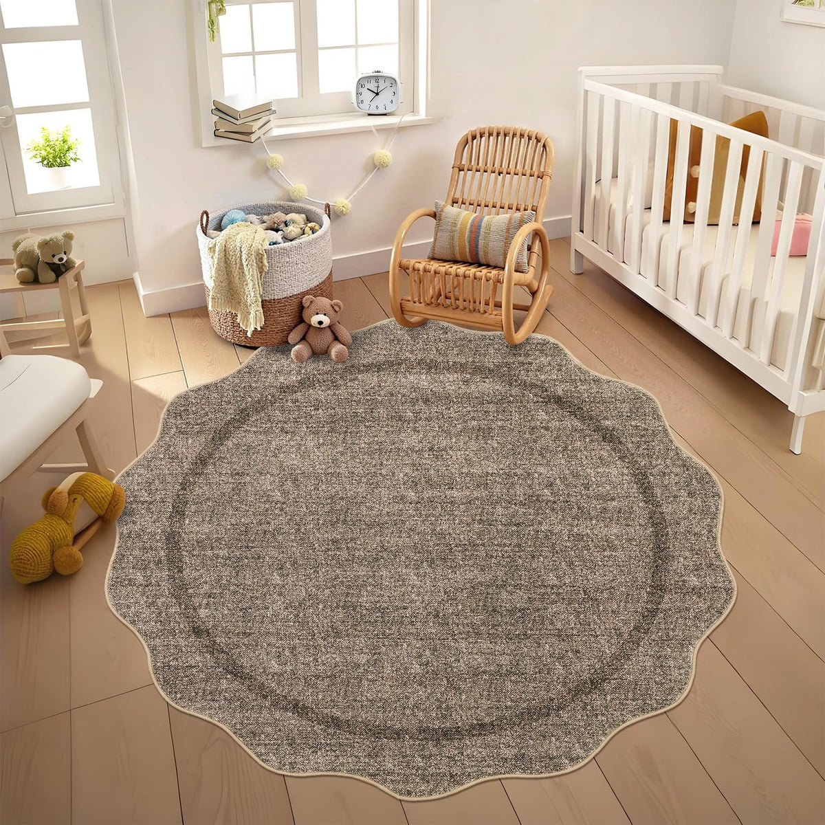 GarveeHome Scalloped Washable Runner Rug 2x6 Non Slip Kitchen Rugs