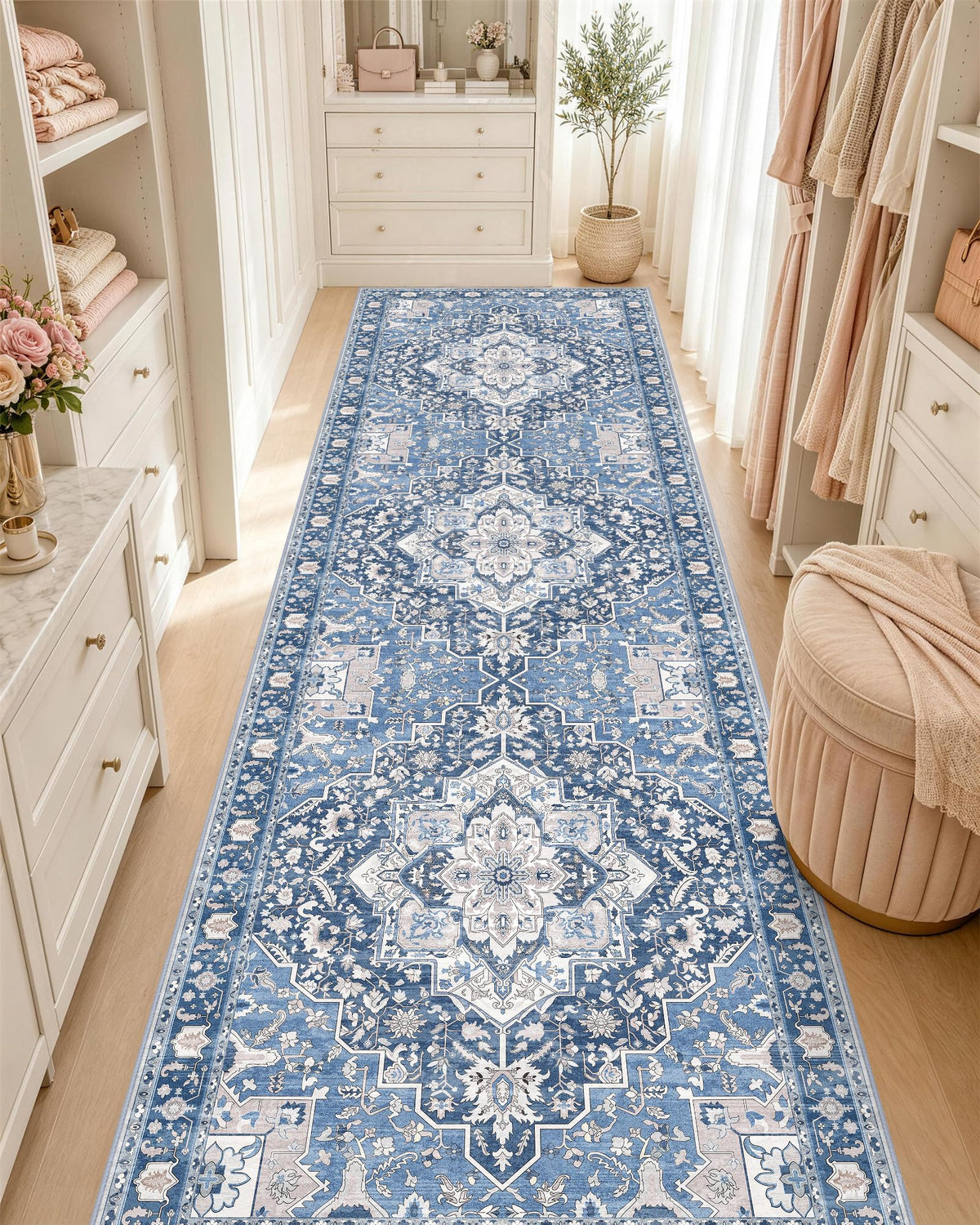 OLANLY 2x6 Washable Runner Rug, Soft Non Slip Carpet for Hallway Kitchen