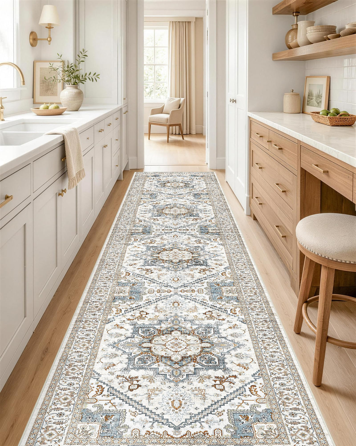 OLANLY 2x6 Washable Runner Rug, Soft Non Slip Carpet for Hallway Kitchen